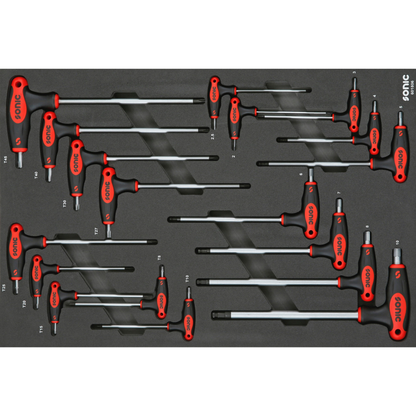 Hex Ball Grip Key Set, 18-PCS - MEDIUM SFS