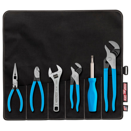 Channellock 6pc Professional Tool Set with Tool Roll
