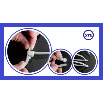 4” twist to break ties (black)