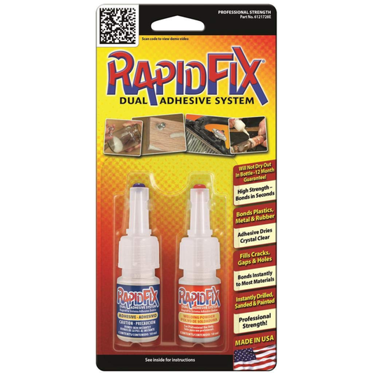 RapidFix - Counter Display - 5 ml Dual Adhesive Universal (Single Pack, 12 Pack, Case of 6 / 12-Packs)