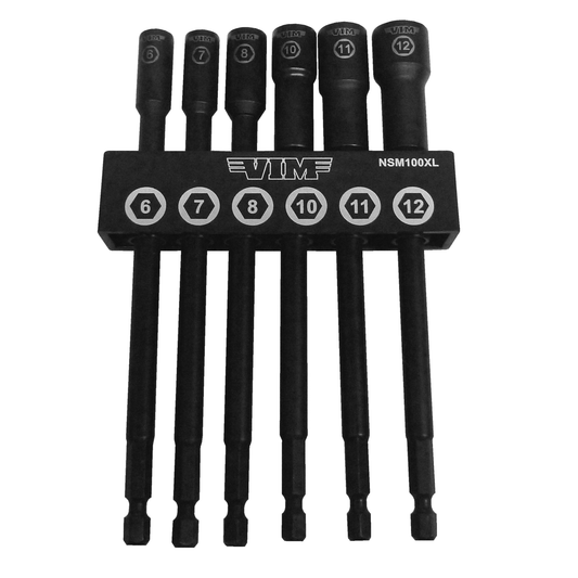 Metric Extra Long Nut Setter Kit, 6″ OAL, 6m, 7m, 8m, 10m, 11m, & 12m