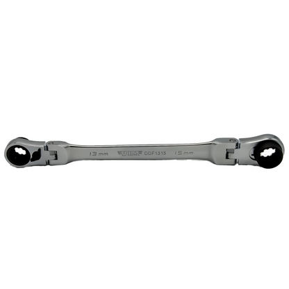 Double Deep Spline Flex Head Ratcheting Wrench Set (8 mm - 17 mm)