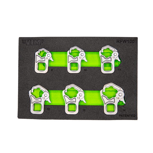 6 PC. 3/8'' DR. RATCHETING FLARE NUT WRENCH SET