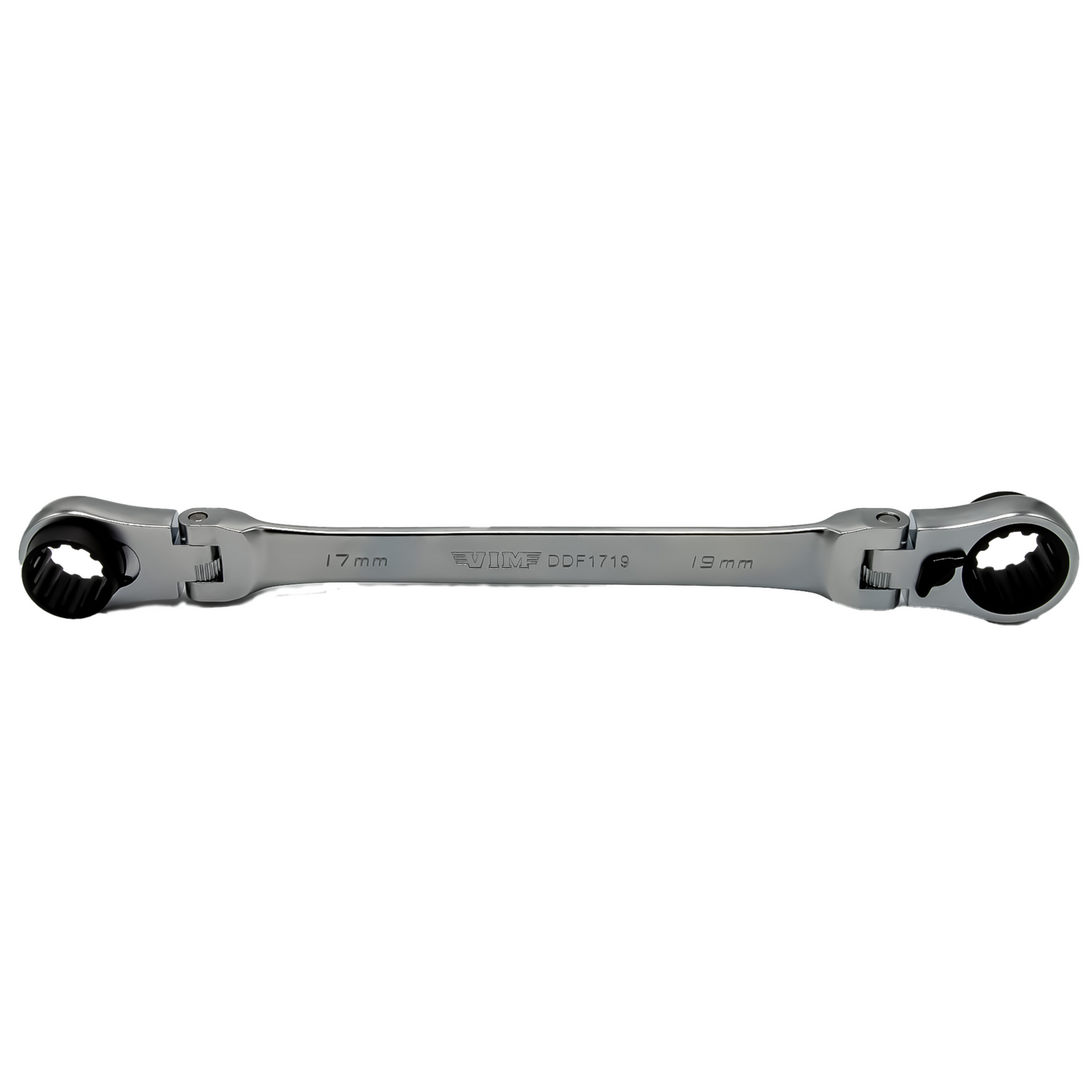 Double Deep Spline Flex Head Ratcheting Wrench Set (8 mm - 17 mm)