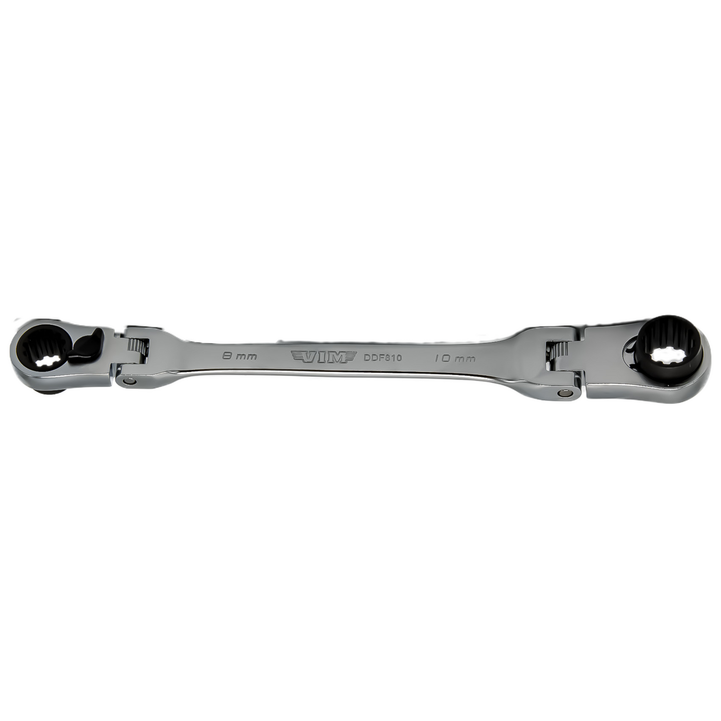 Double Deep Spline Flex Head Ratcheting Wrench Set (8 mm - 17 mm)