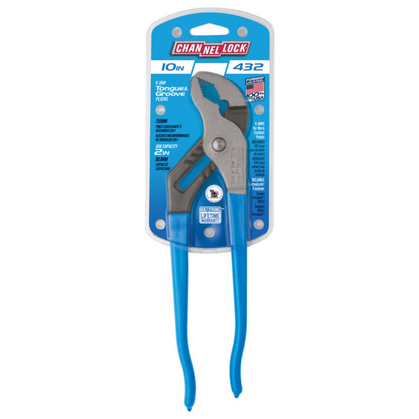 Channellock 10-Inch V-Jaw Tongue & Groove Pliers