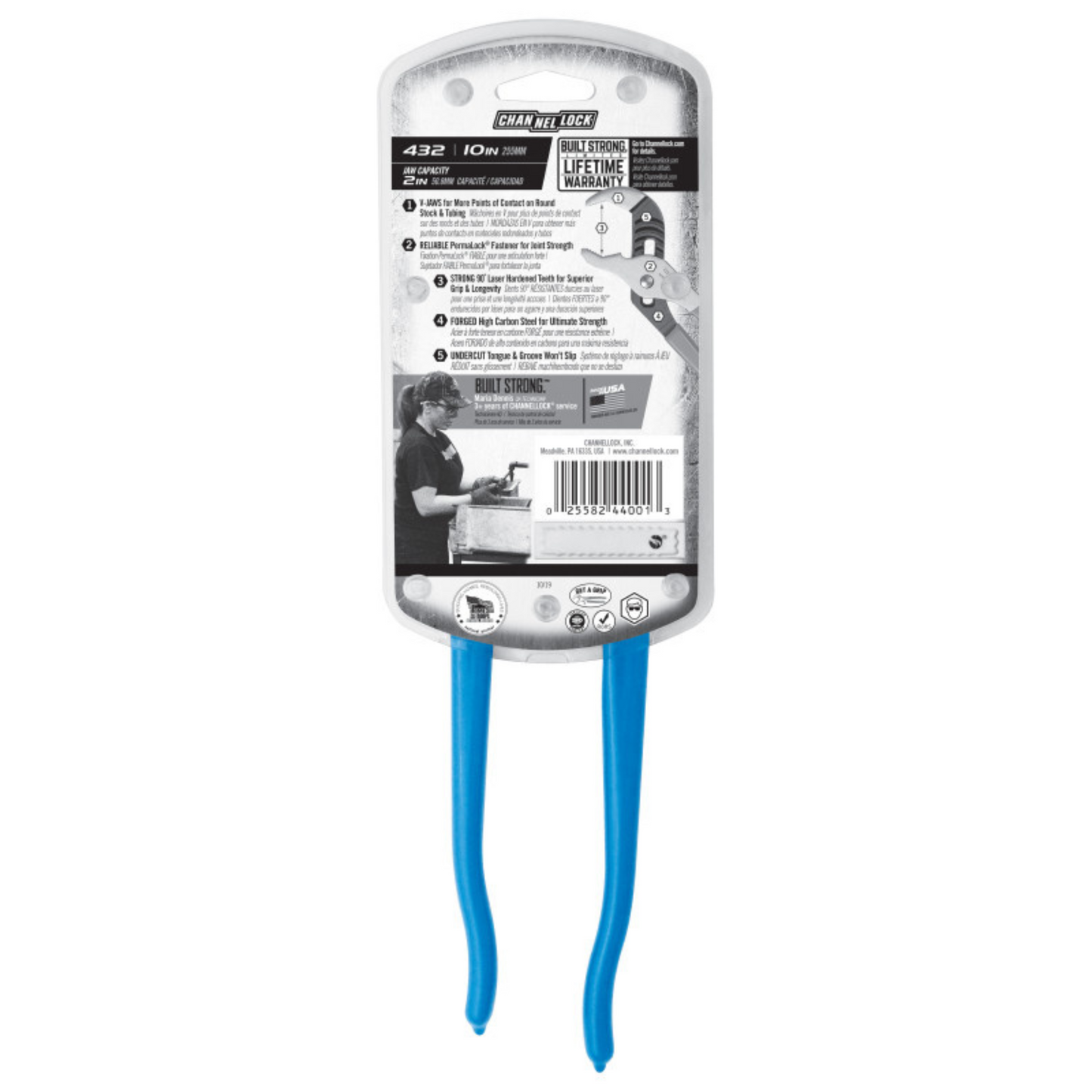 Channellock 10-Inch V-Jaw Tongue & Groove Pliers