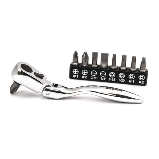 10 pc. Micro Flex Bit Ratchet Set