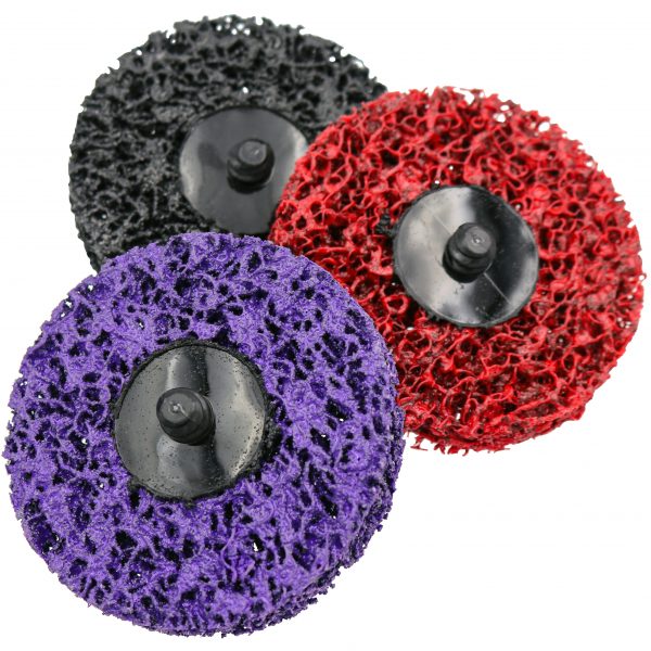 3″ Black Strip-Brite Pads with Twist-to-Lock Backing