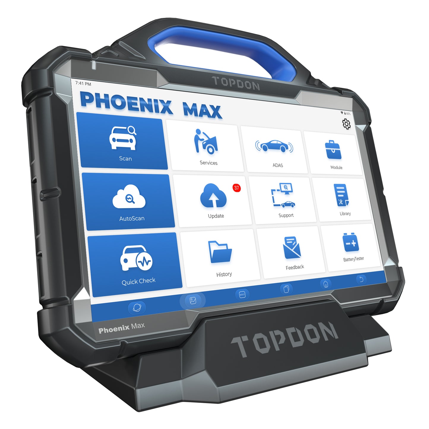 TOPDON 13.3" OE-Level Scan Tool, Docking Station & 4 Ch Oscilloscope