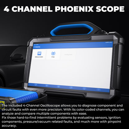 TOPDON 13.3" OE-Level Scan Tool, Docking Station & 4 Ch Oscilloscope