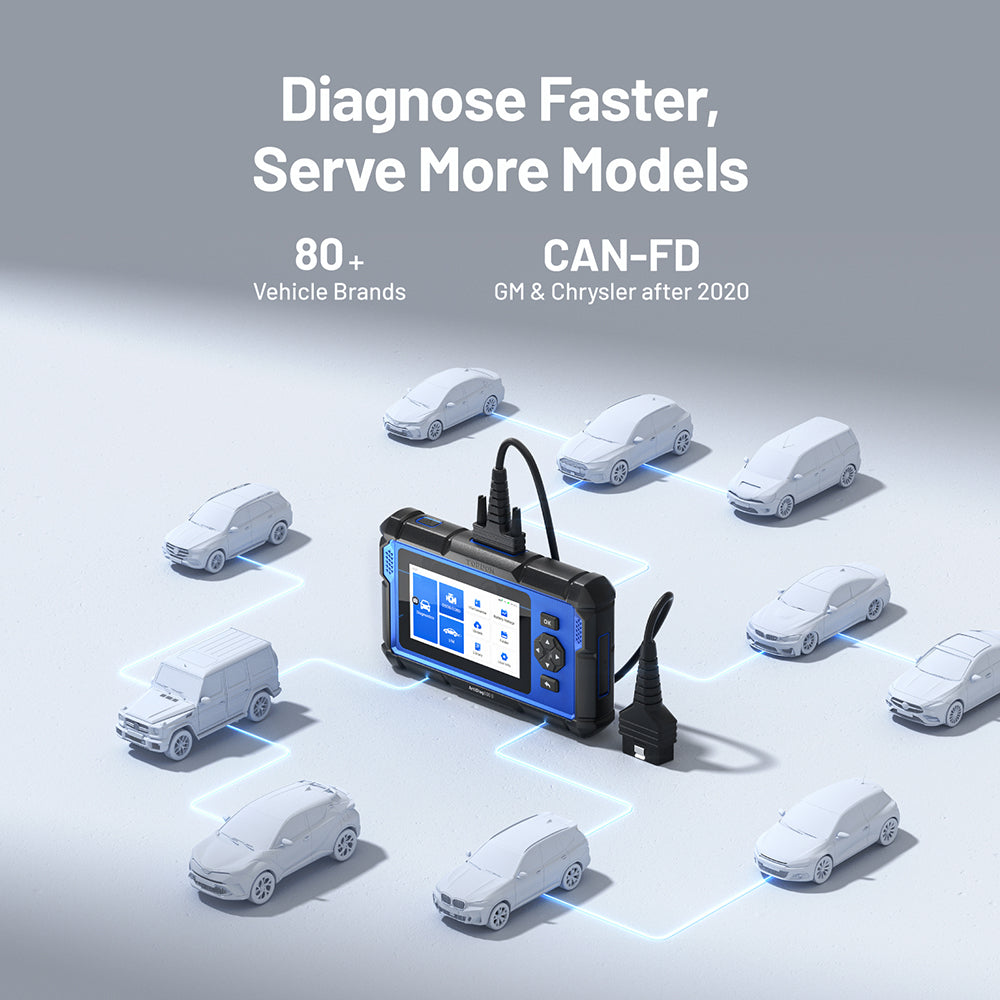 TOPDON 5" Scan Tool - PCM/TCM/ABS/SRS Lifetime Updates 8 Ser Func