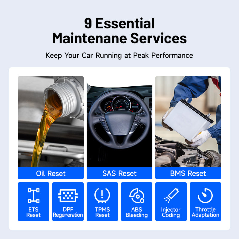 TOPDON 5" Scan Tool - PCM/TCM/ABS/SRS Lifetime Updates 8 Ser Func