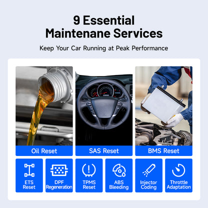 TOPDON 5" Scan Tool - PCM/TCM/ABS/SRS Lifetime Updates 8 Ser Func