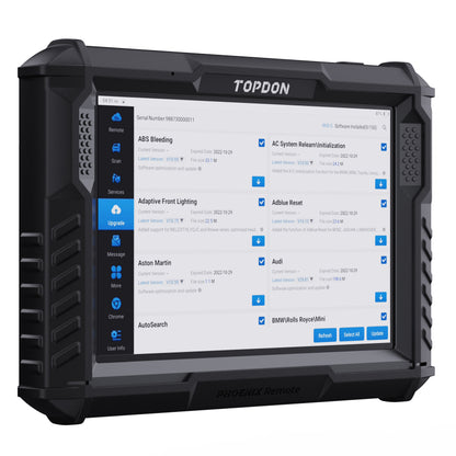 TOPDON 10.1" OE-Level Scan Tool Remote Programming, Cloud-Based Programming