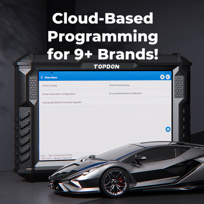 TOPDON 10.1" OE-Level Scan Tool Remote Programming, Cloud-Based Programming