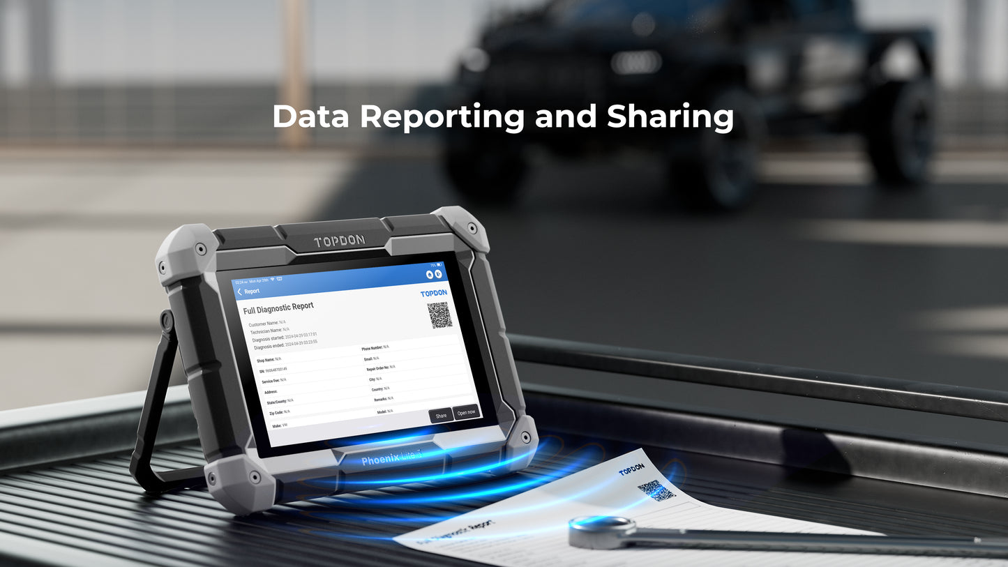 TOPDON 8" OE-Level Scan Tool, Serv Funcs, Bi-Directional Controls