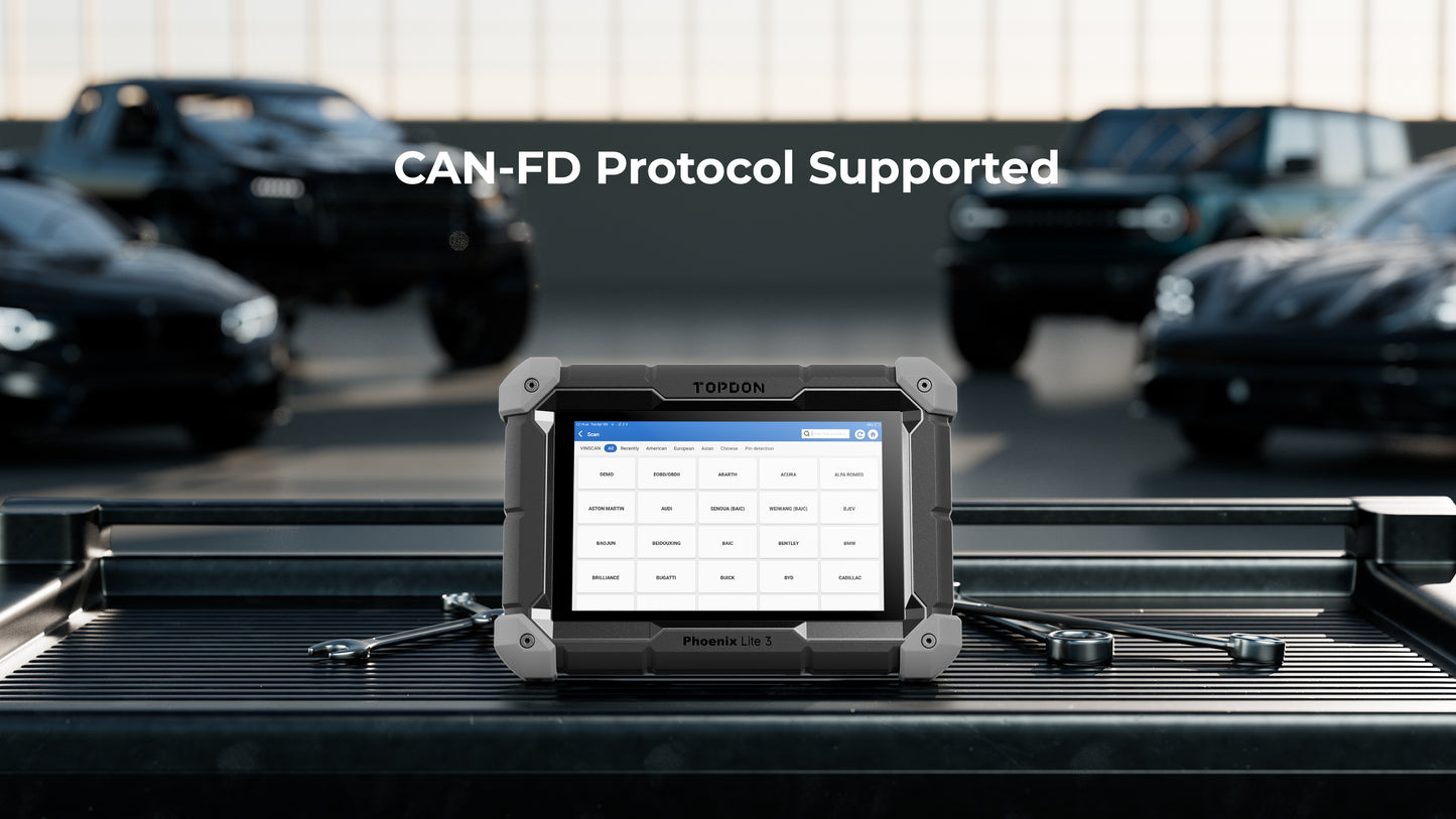 TOPDON 8" OE-Level Scan Tool, Serv Funcs, Bi-Directional Controls