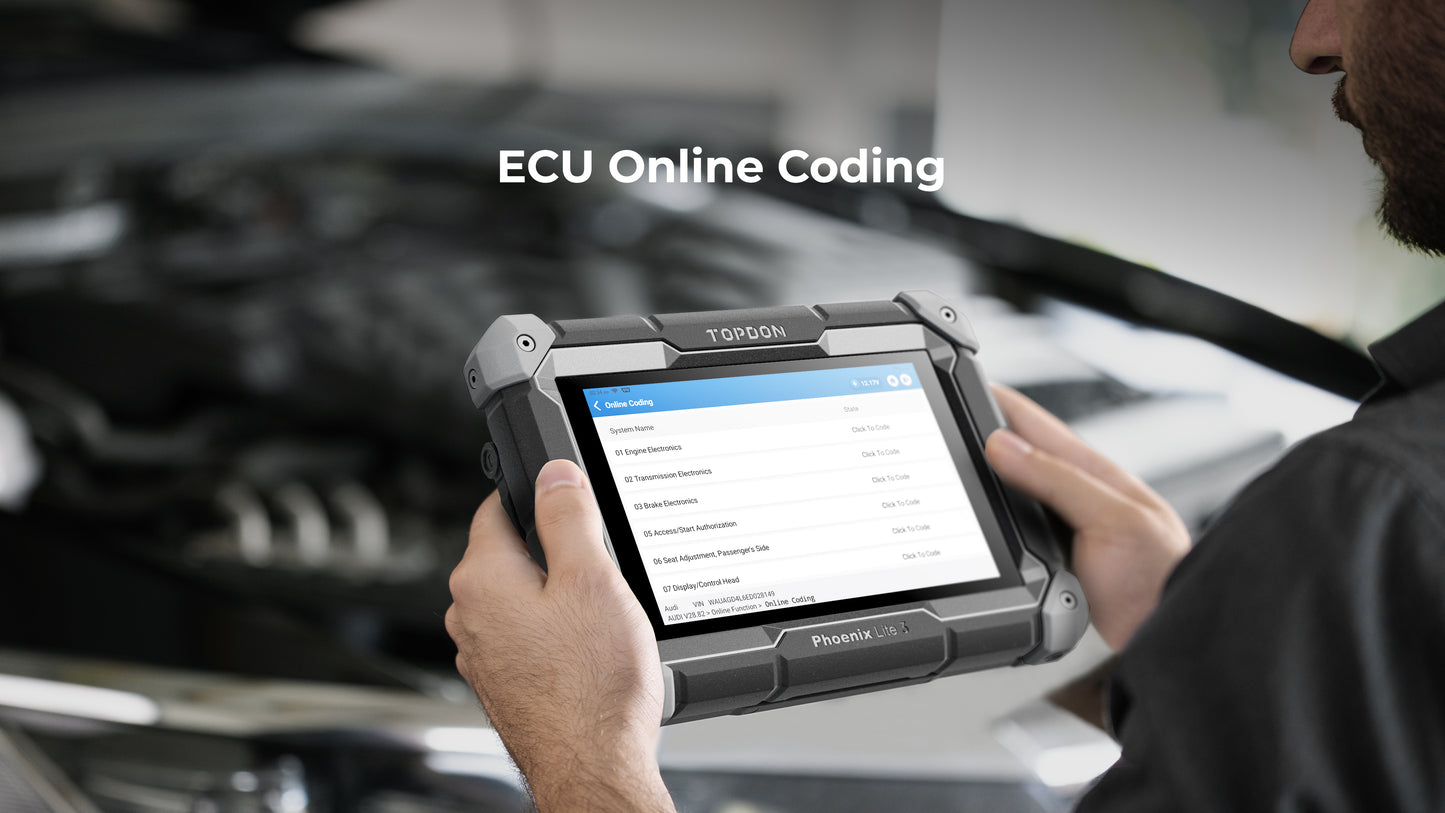 TOPDON 8" OE-Level Scan Tool, Serv Funcs, Bi-Directional Controls