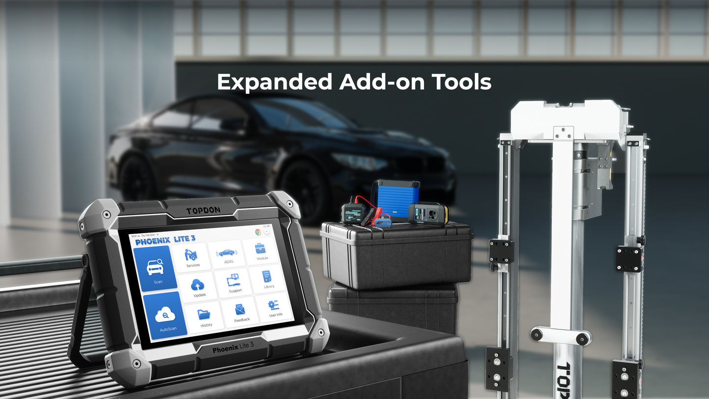 TOPDON 8" OE-Level Scan Tool, Serv Funcs, Bi-Directional Controls