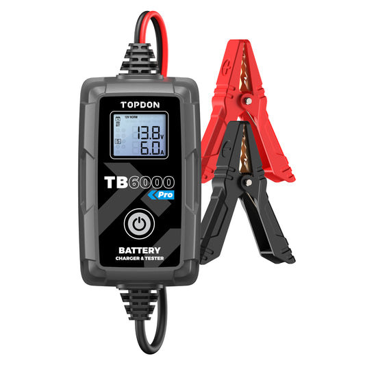 2-in-1 6A Battery Charger & Battery Tester with App