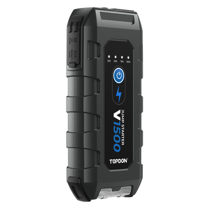 TOPDON 1500A Jump Starter & Booster, Power Bank & Flashlight