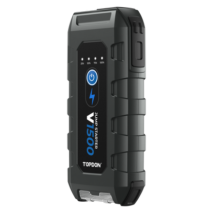 TOPDON 1500A Jump Starter & Booster, Power Bank & Flashlight