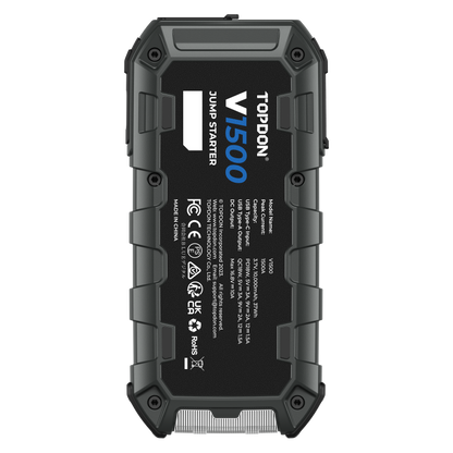 TOPDON 1500A Jump Starter & Booster, Power Bank & Flashlight