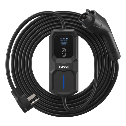 TOPDON Level 2 Portable EV Charger 32A, NEMA 6-50 Plug