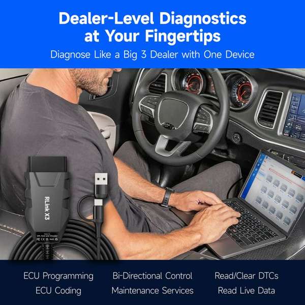 TOPDON J2534 Pass-thru Programmer for GM, Ford, and Chrysler