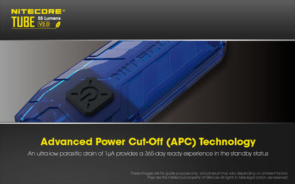 Nitecore TUBE v2 55 Lumen Rechargeable Keychain Flashlight