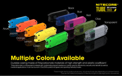 Nitecore TUBE v2 55 Lumen Rechargeable Keychain Flashlight