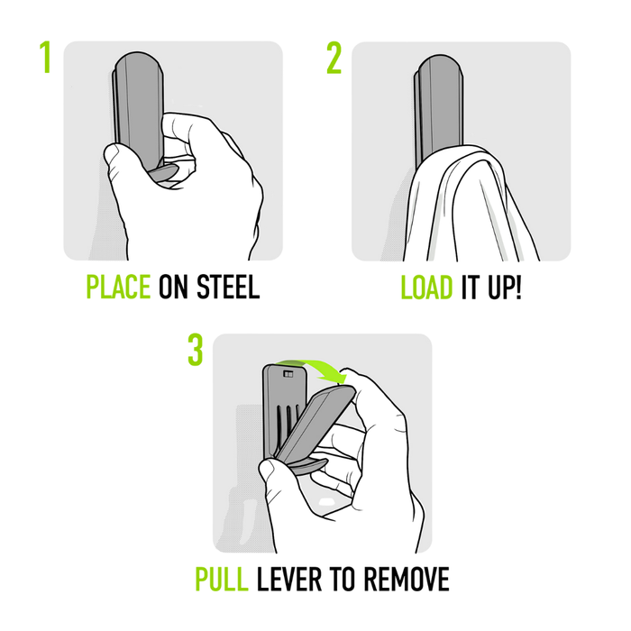 MINI Magnetic Hook - Holds up to 15 lbs