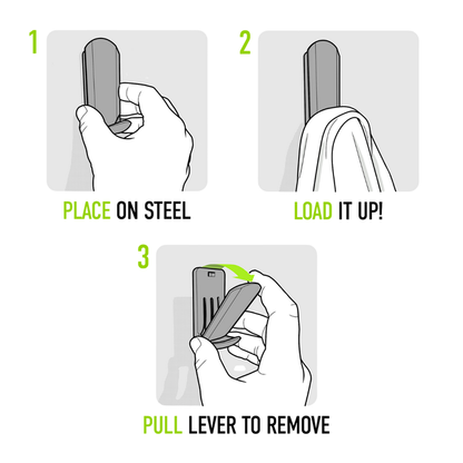 MINI Magnetic Hook - Holds up to 15 lbs