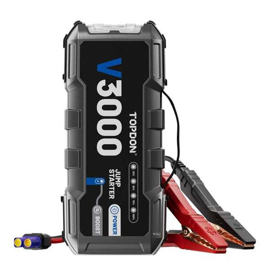 TOPDON 3000 Peak Amp Battery Jump Starter, Power Bank, & Flashlight