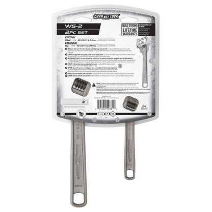 Channellock 2pc Adjustable Wrench Set
