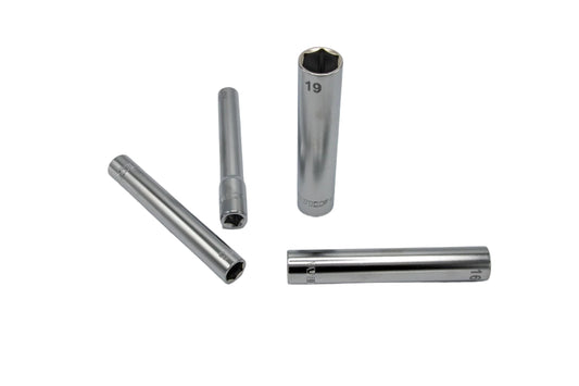 10 PC 3/8'' DR. EXTRA DEEP 6PT SOCKET SET (10 - 19MM)