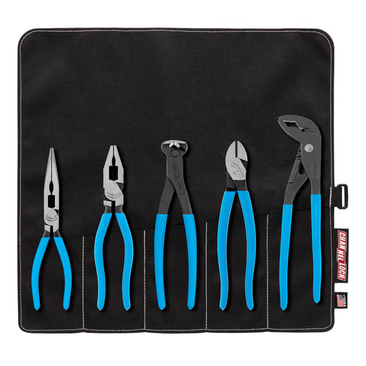 Channellock 5pc E SERIES™ Pliers Set with Tool Roll