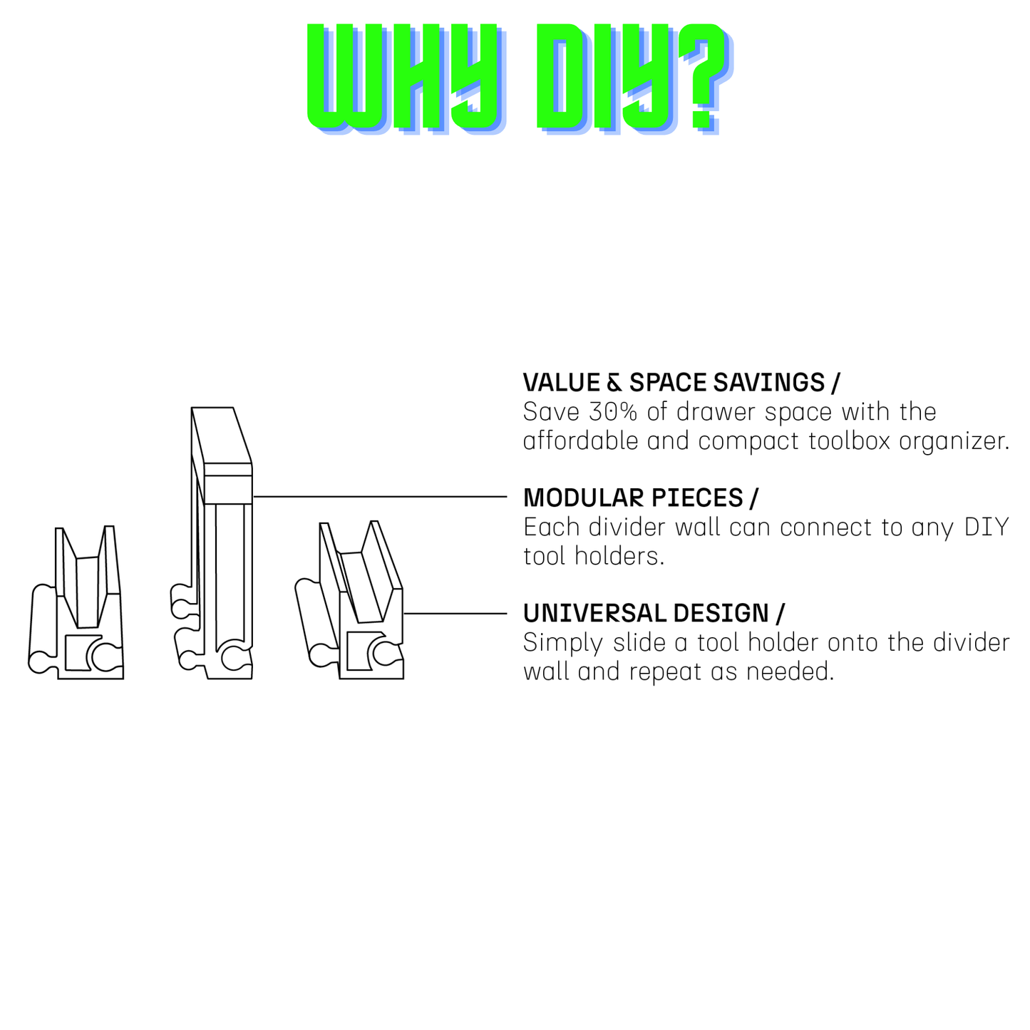 Toolbox Widget Wrench Organizer - Wide [DIY]