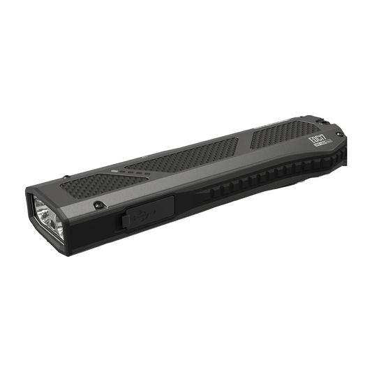 Nitecore EDC17 1500 Lumen Rechargeable EDC Flat Flashlight with White LED, UV, and Green Laser