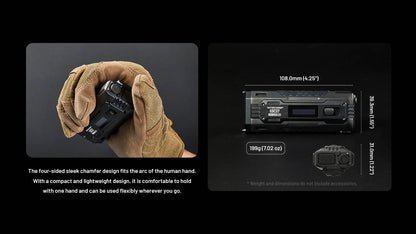 Nitecore EDC37 8000 Lumen USB-C Rechargeable Flat EDC Flashlight