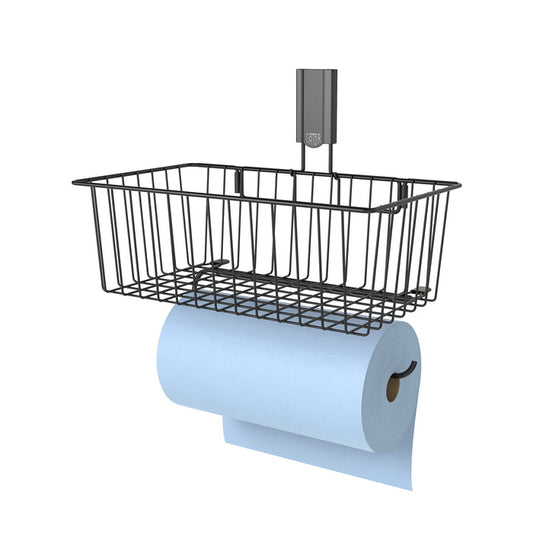 Utility Magnetic Basket with Towel Bar - Holds up to 35 lbs