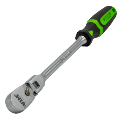 1/4" DR 10" HEAVY DUTY 90T FLEX HEAD RATCHET
