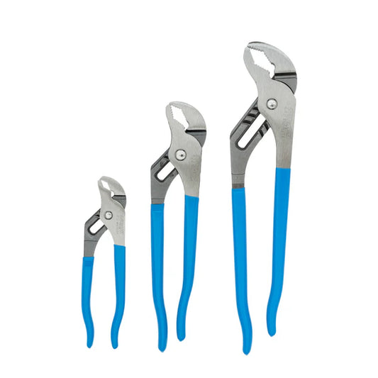 Channellock 3pc V-Jaw Tongue & Groove Pliers Set
