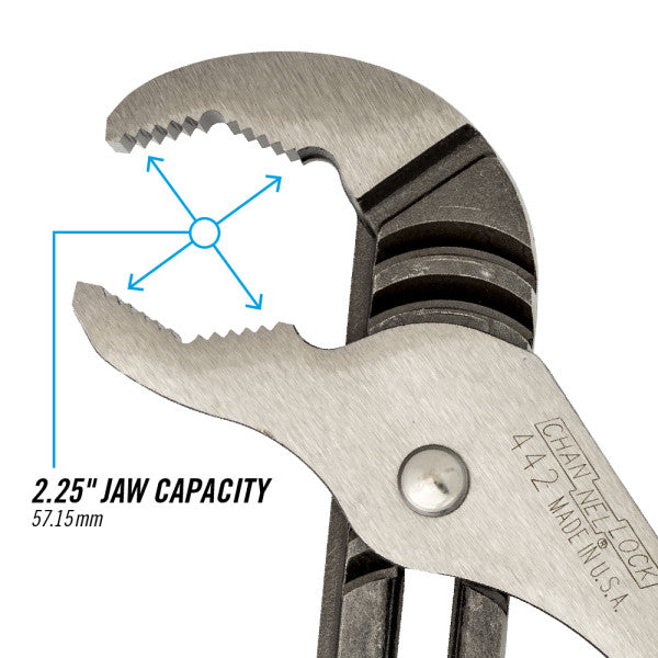 Channellock 12-Inch V-Jaw Tongue & Groove Pliers