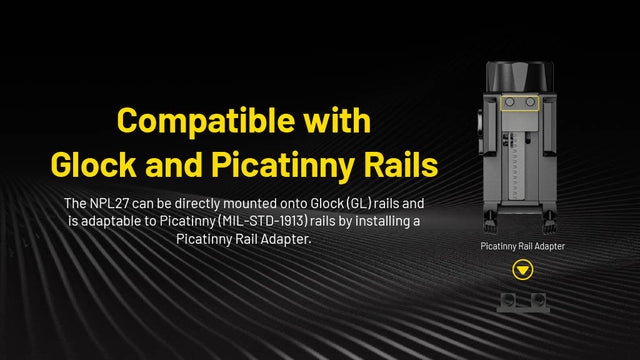 Nitecore NPL27 650 Lumen Rechargeable Long-Throw Compact Rail Mount Flashlight