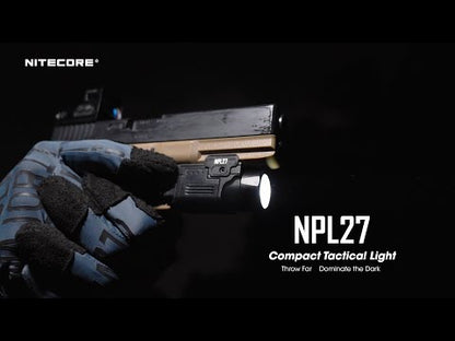 Nitecore NPL27 650 Lumen Rechargeable Long-Throw Compact Rail Mount Flashlight