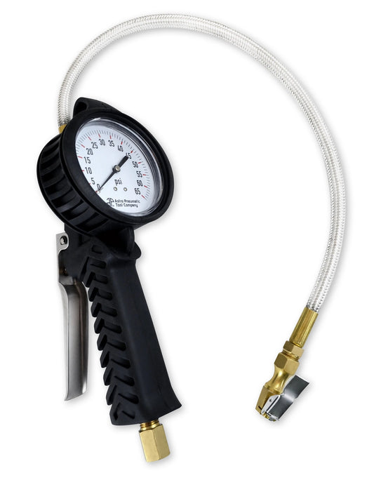 Astro Pneumatic - TPMS Dial Tire Inflator W/ Stainless Hose - 0-65psi