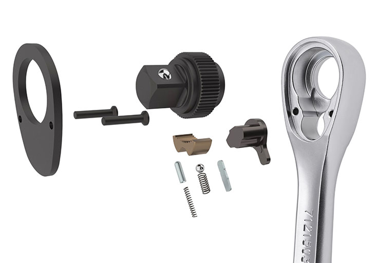 NEXT Ratchet and Extension Set, 1/4", 3/8", 1/2", 15-PC - Small SFS