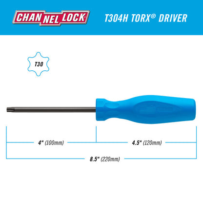 Channellock TORX T30 x 4-inch Professional Screwdriver